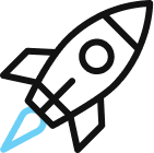 cohete despegando que simboliza el inicio de un proyecto